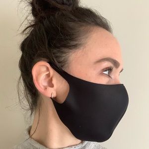2 Black Unisex fabric masks- made in the USA! 🇺🇸